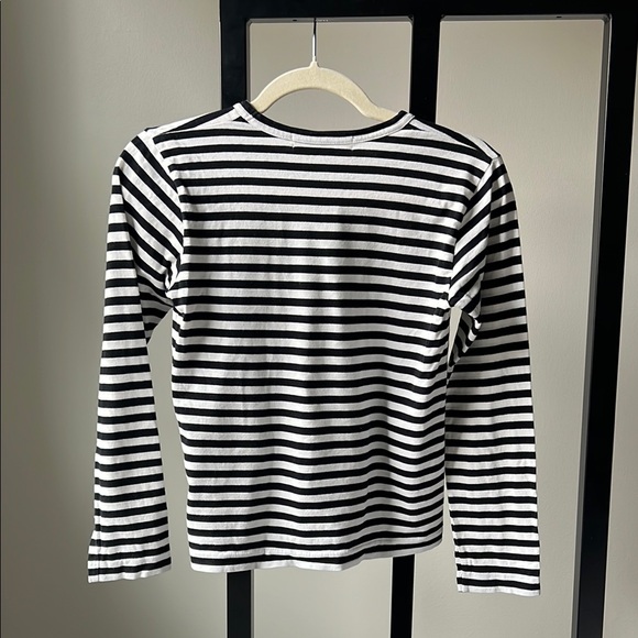 Comme des Garçons PLAY Black & White Striped Shirt, S - Picture 7 of 8
